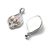 Brass Enamel Pendants KK-B129-25P-02-2