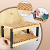 Pine Wood with Iron Mobile Phone Holders ODIS-WH0038-317-4