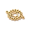 304 Stainless Steel Hollow Chakra Links STAS-S149-05G-2