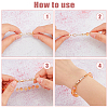 4Pcs Brass Extender Chain FIND-FH0009-25B-3