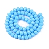Opaque Solid Color Imitation Jade Glass Beads Strands EGLA-A044-P8mm-D08-3