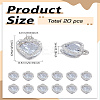 20Pcs Alloy Pendants ZIRC-LP0001-10P-2