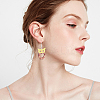 DIY Walnut Wooden Dangle Earring Making Kits DIY-OC0006-80-6
