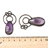 Natural Amethyst Big Pendants G-L623-01R-3