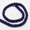 Natural Lapis Lazuli Rondelle Bead Strands G-M265-6x4mm-01-2