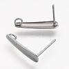 304 Stainless Steel Stud Earring Findings STAS-F041-50-2