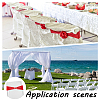 Polyester Elastic Elegant Satin Chair Cover Sashes AJEW-WH0678-86A-5