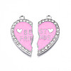 Alloy Enamel Split Pendant ENAM-S130-25F-2