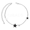 SHEGRACE 925 Sterling Silver Link Anklets JA56G-1