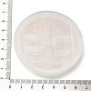 Flat Round Natural Selenite Slice Coasters AJEW-C042-01E-3