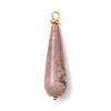 Natural Rhodonite Pendants PALLOY-JF04760-03-2