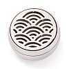 304 Stainless Steel Magnetic Diffuser Locket Aromatherapy Essential Oil Buckle AJEW-M027-06P-2