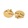 Ion Plating(IP) 304 Stainless Steel Pendants STAS-S135-08G-2