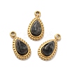 Natural Labradorite Teardrop Charms STAS-B074-04G-03-1