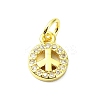 Brass Micro Pave Cubic Zirconia Pendants KK-H475-29A-01G-1