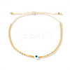 Glass Seed Beaded Braided Bracelets WV7941-4-1