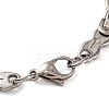 Tarnish Resistant 201 Stainless Steel Byzantine Chain Bracelets BJEW-B078-88P-3