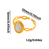 304 Stainless Steel with Enamel Cuff Open Rings for Women CS7687-4-2