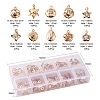 100Pcs 10 Style Rack Plating Eco-Friendly Iron Charms IFIN-YW0001-29-3