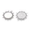 Non-Tarnish 304 Stainless Steel Pendant Cabochon Settings STAS-N114-04P-2