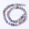 Natural Banded Agate Beads Strands G-G754-02-8mm-2