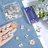 60Pcs 5 Styles Tibetan Style Alloy Pendants for Teachers' Day TIBEP-SC0003-05-3