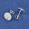 304 Stainless Steel Ear Stud Findings STAS-O119-16A-S-2