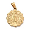 PVD Vacuum Plating 201 Stainless Steel Pendants STAS-P314-22B-G-2