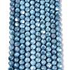 Ombre Effect Dyed Electroplate Opaque Glass Beads Strands EGLA-Q130-01A-07-2