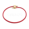 Braided Round Imitation Leather Bracelets Making BJEW-H610-03G-07-1
