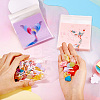 100Pcs 2 Colors Square Plastic Cellophane Self Seal Bags ABAG-TA0001-32-5