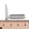 Brass Micro Pave Clear Cubic Zirconia Multi-Strands Links LS-KK-B082-16P-2