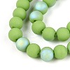 Frosted Opaque Glass Beads Strands LS-GLAA-T032-P6mm-MBB06-3
