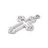 Alloy with Rhinestone Pendants FIND-M021-24P-02-2