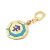 304 Stainless Steel Enamel Pendant Decoration STAS-S168-01G-09-2