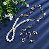 8Pcs Rack Plating Brass Micro Pave Clear Cubic Zirconia Twister Clasps ZIRC-WR0001-04G-4