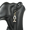 Paua Shell Dangle Earrings EJEW-JE07178-4