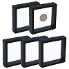 5Pcs Square Transparent PE Thin Film Suspension Jewelry Display Box CON-FS0001-19C-1