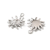 Brass Micro Pave Cubic Zirconia Pendants KK-K351-62P-2