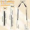 3Pcs 2 Style PU Leather Shoulder Strap & ABS Plastic Imitation Pearl Bag Chain Straps FIND-WR0009-24-2