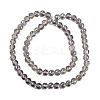 Transparent Electroplate Glass Beads Strands EGLA-N002-34C-C20-2