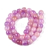 Dyed Natural White Jade Beads Strands G-T138-D04-2