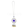 Evil Eye Alloy Lampwork Pendant Decorations LS-HJEW-M005-02F-AS-1