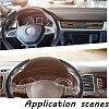 2Pcs Fibre Car Steering Wheel Cover and 12Pcs PVC Air Conditioner Strip Decoration Cover AJEW-FH0002-40-6