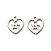 Non-Tarnish Valentine's Day 316 Surgical Stainless Steel Charms LS-STAS-H190-15P-01-1