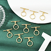 10 Sets Brass Toggle Clasps KK-BBC0021-07-4
