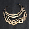 Iron Geometric Multi-Layer Cuff Statement Necklaces for Women WG85588-01-1