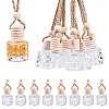 15Pcs Column Glass Empty Refillable Car Perfume Bottle AJEW-YW0001-57-1