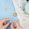 8Pcs 304 Stainless Steel Pendant Cabochon Settings DIY-UN0055-93-4