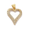 Rack Plating Brass Micro Pave Cubic Zirconia Pendants KK-A160-04G-1